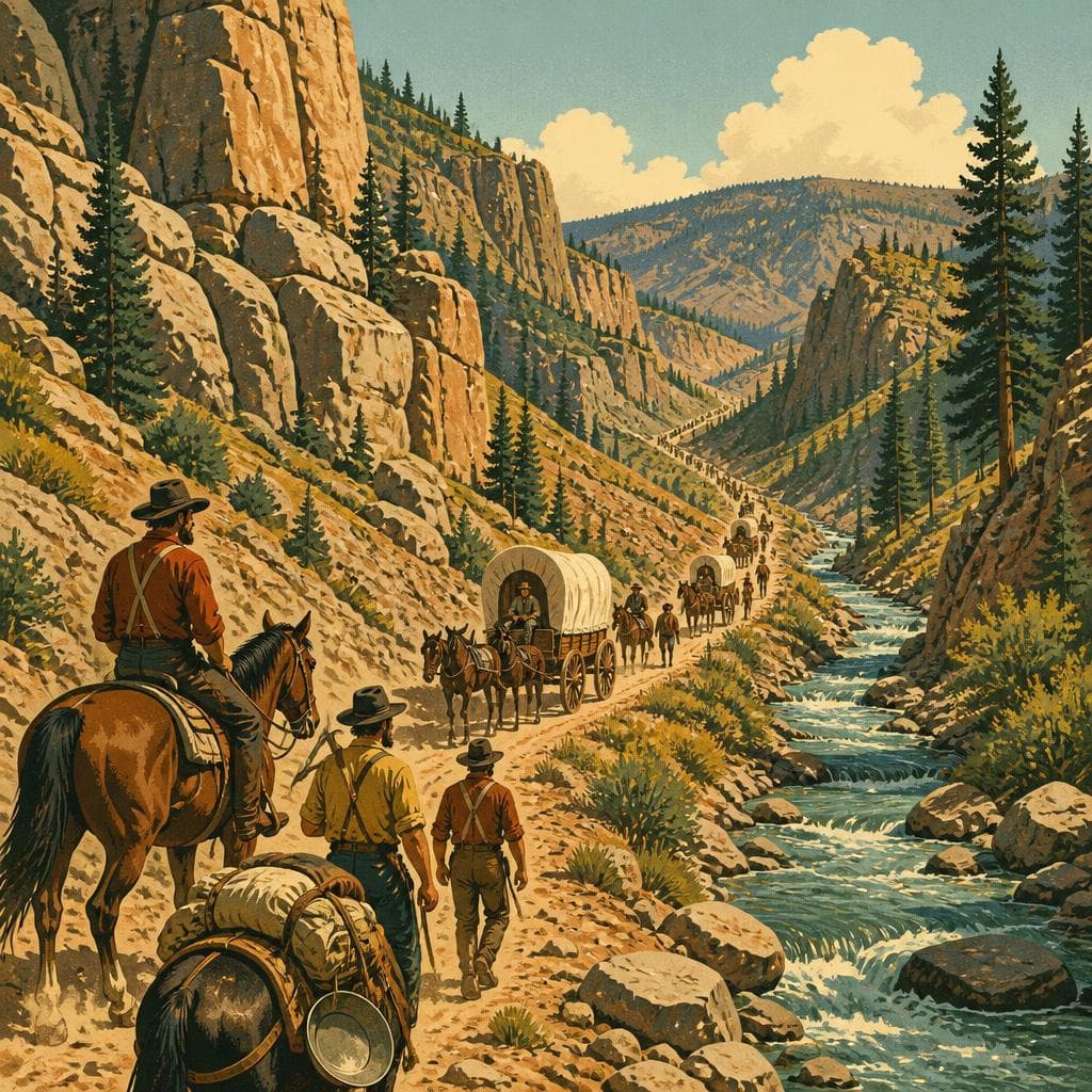 Cover art for The Canyon Road to the Gold Camps