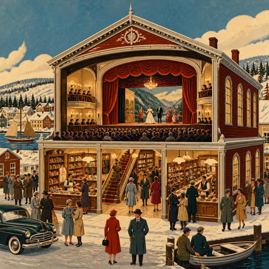 Cover art for Upstairs, Norway Built a Stage for Town Life