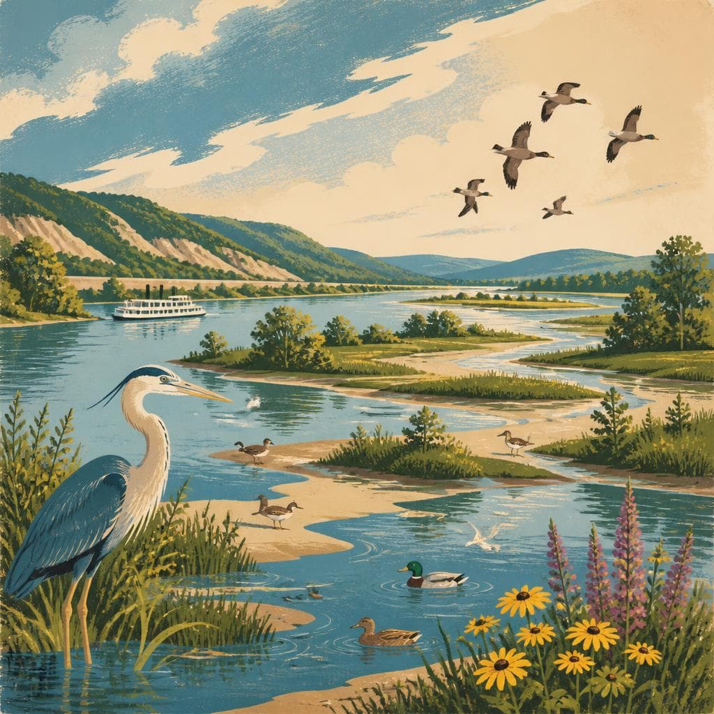 Cover art for Where the River Learned to Hold Birds