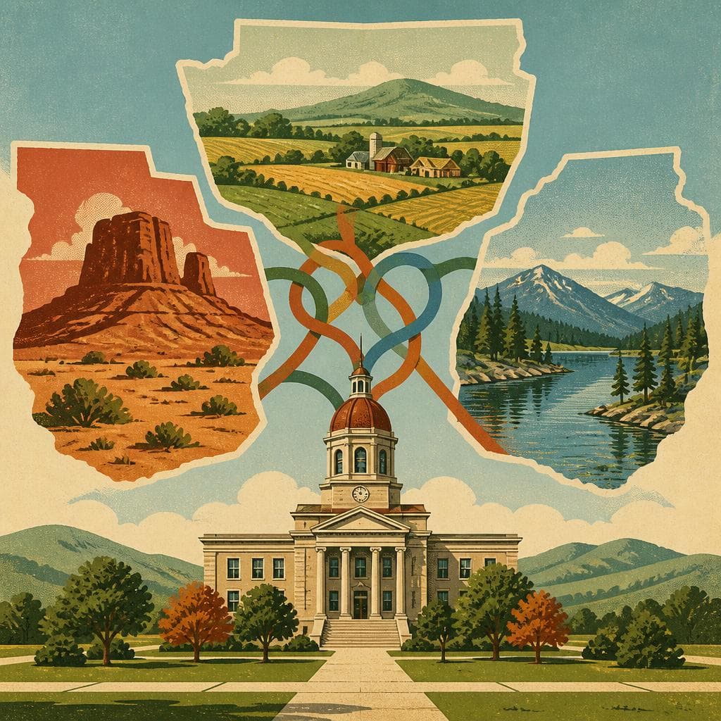Cover art for Three County Names, One Courthouse Center