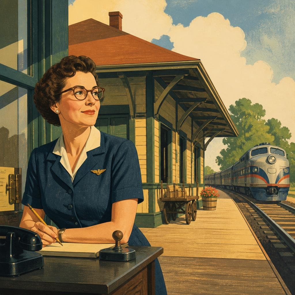 Cover art for Miss Sadie and the Depot That Held On