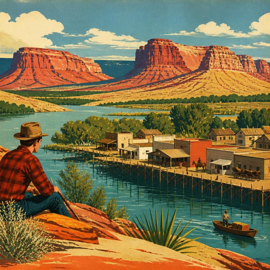 Cover art for A Town Built on Water and Distance