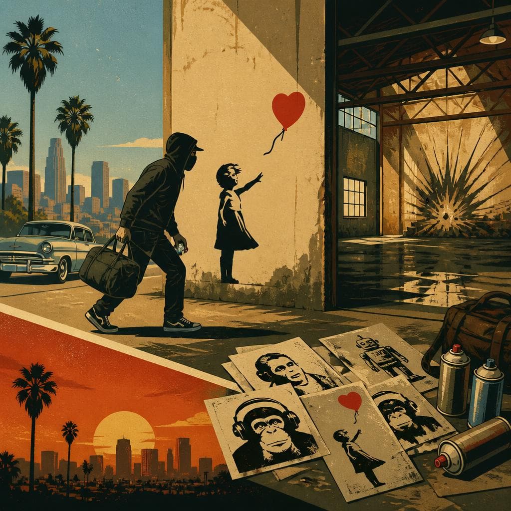 Cover art for When Banksy Slipped Into Los Angeles