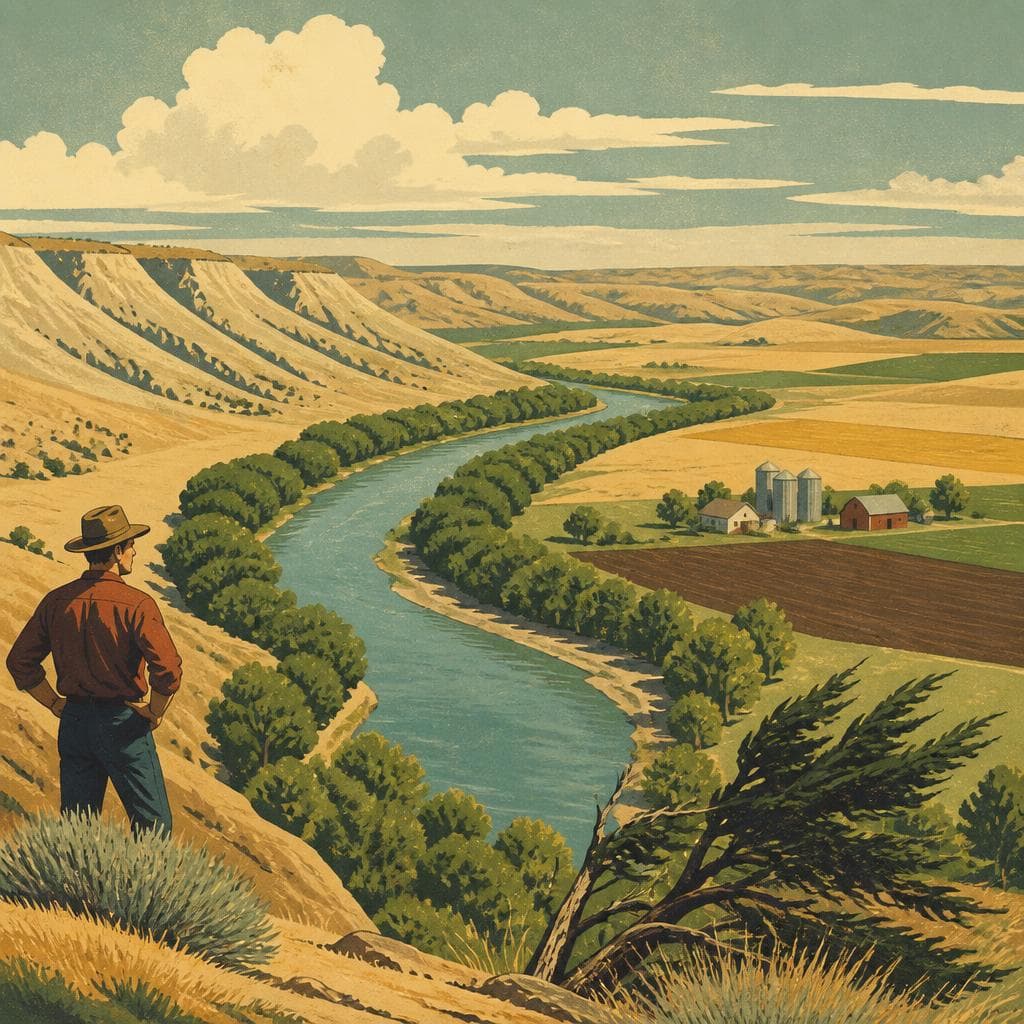Cover art for The Green Thread of the North Loup