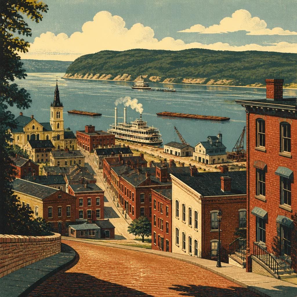 Cover art for A River Town Still Written in Brick