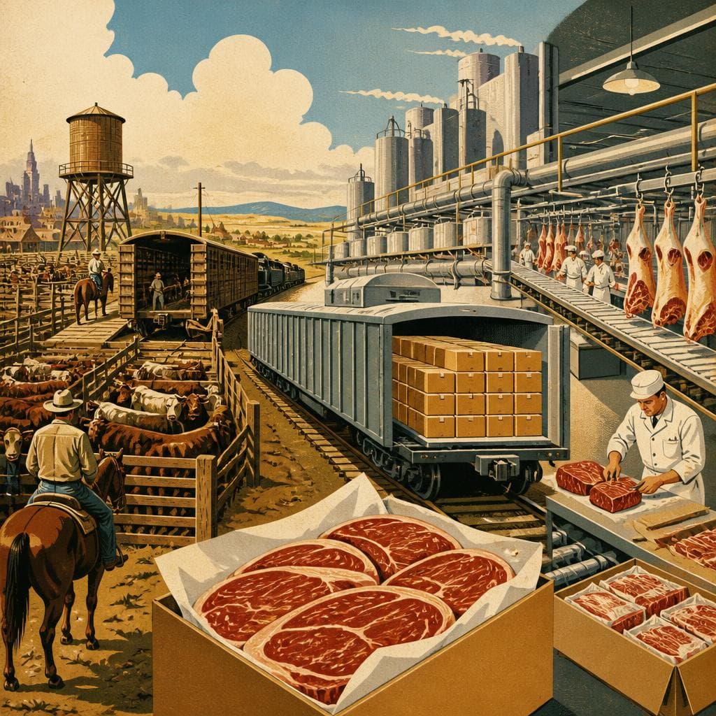 Cover art for When Beef Left the Stockyards