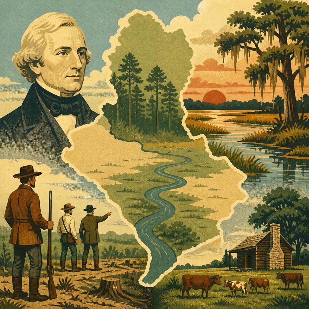 Cover art for A County Drawn at the Edge of Georgia