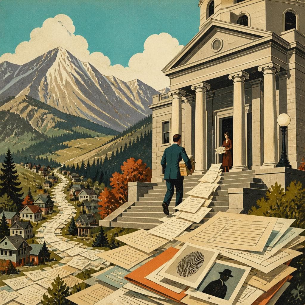 Cover art for Where Mountain Crime Left Its Paper Trail