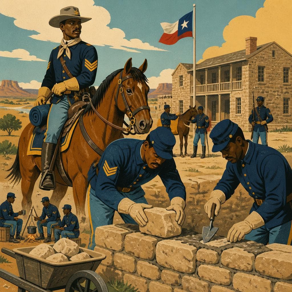Cover art for Buffalo Soldiers in Fort Concho’s Stone