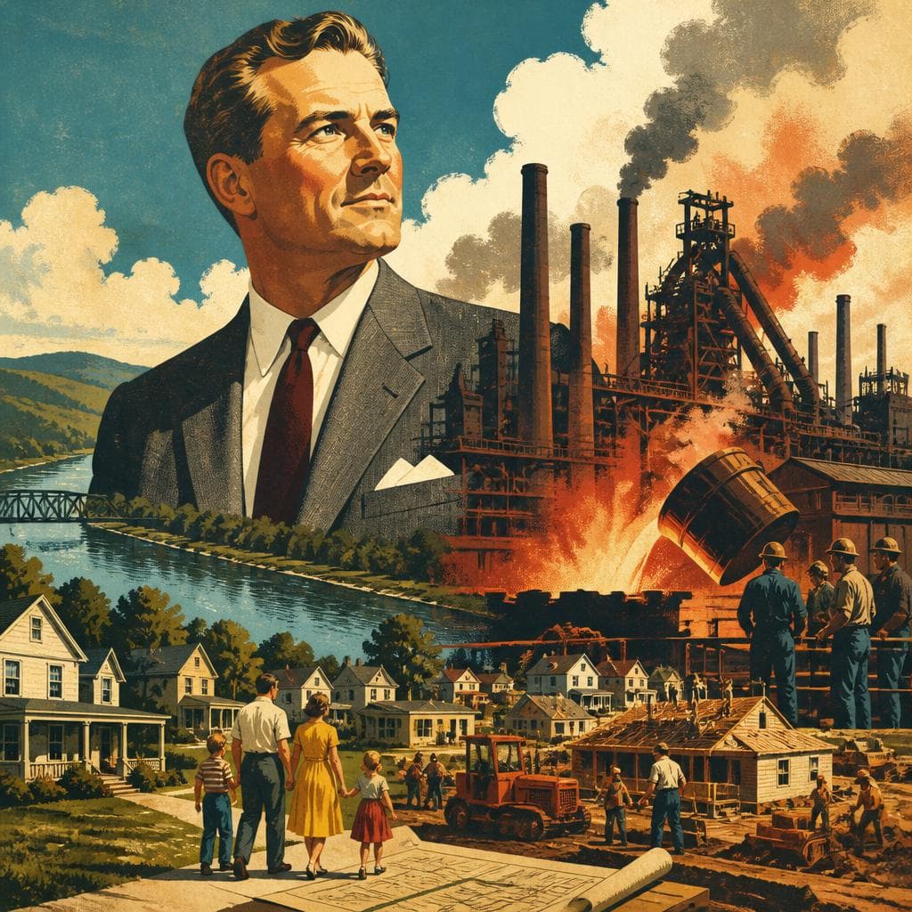 Cover art for The Man Who Built a Town for Iron