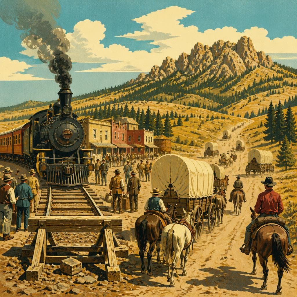 Cover art for Where the Railroad Ended, the Gold Road Began