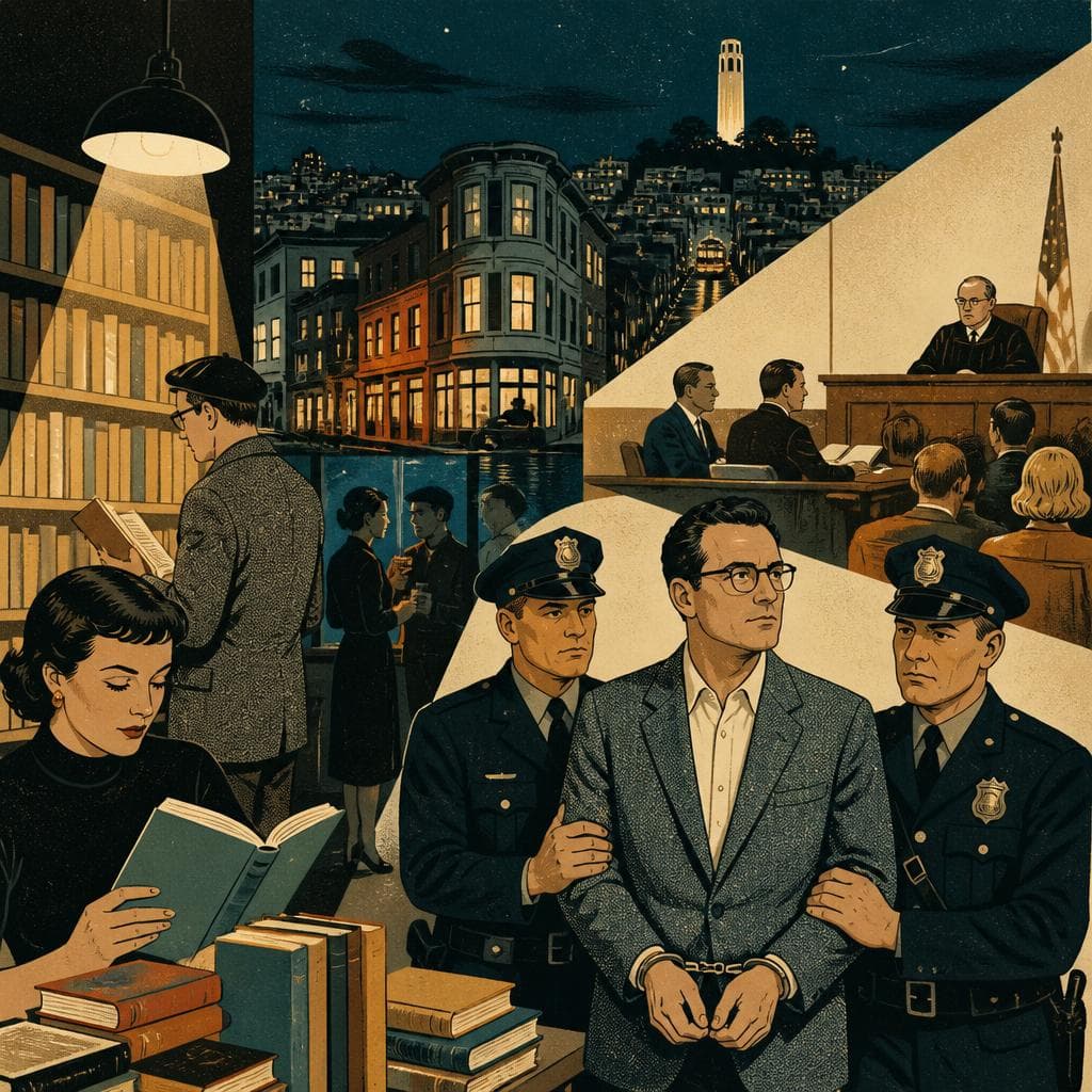 Cover art for City Lights and the Trial That Changed American Literature