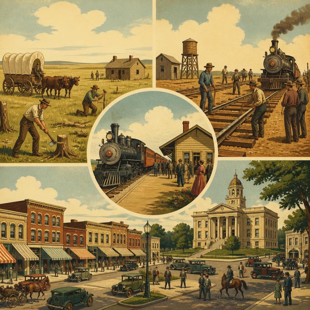 Cover art for Where the Tracks Made a County Town