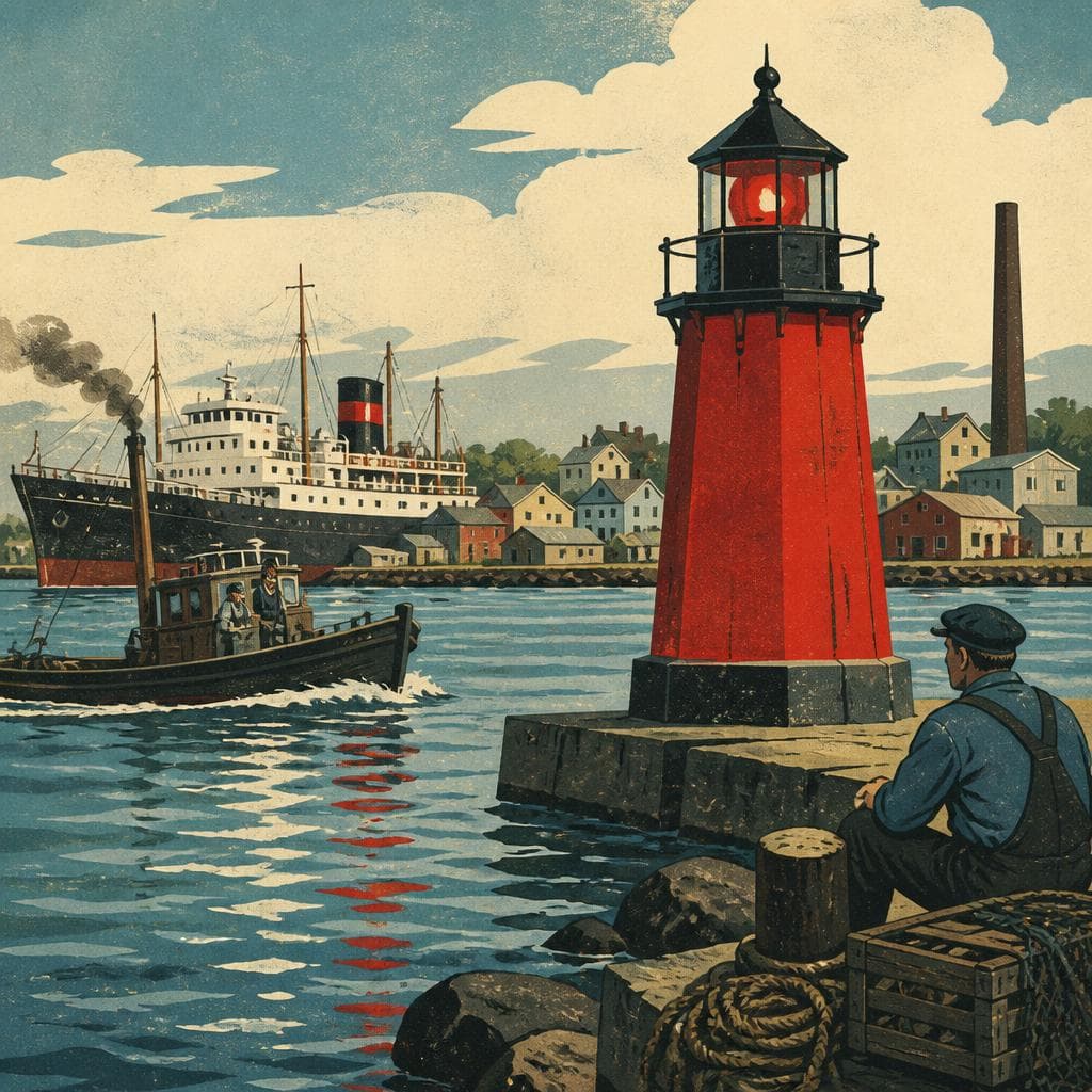 Cover art for The Red Beacon at Menominee’s Doorstep