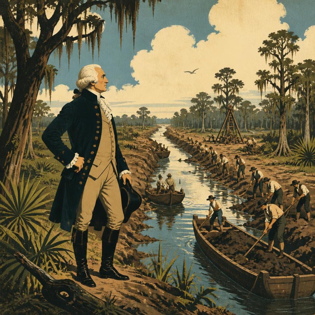 Cover art for When Washington Saw a Canal in the Swamp