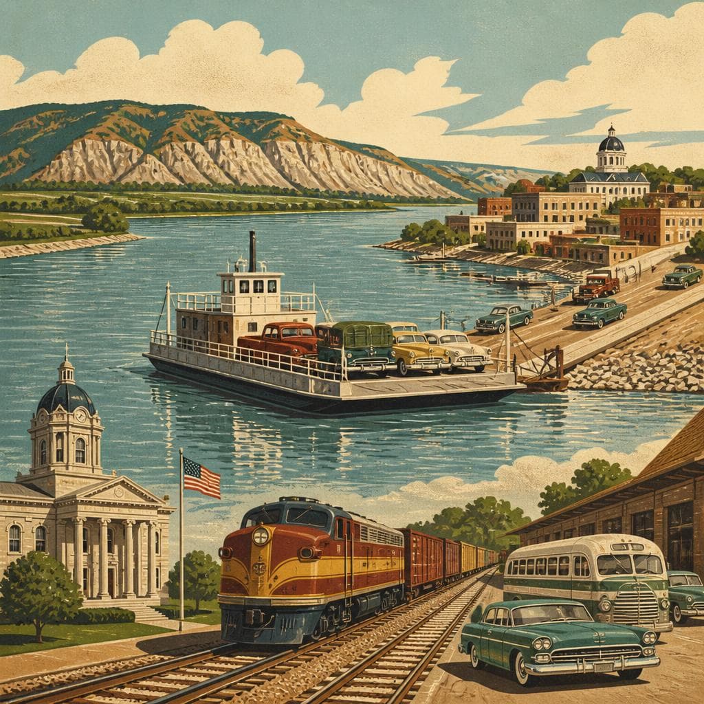 Cover art for Where the Crossing Made the Town