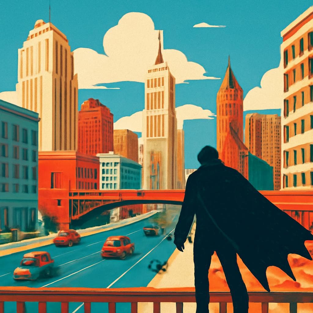 Cover art for When Gotham Borrowed Detroit