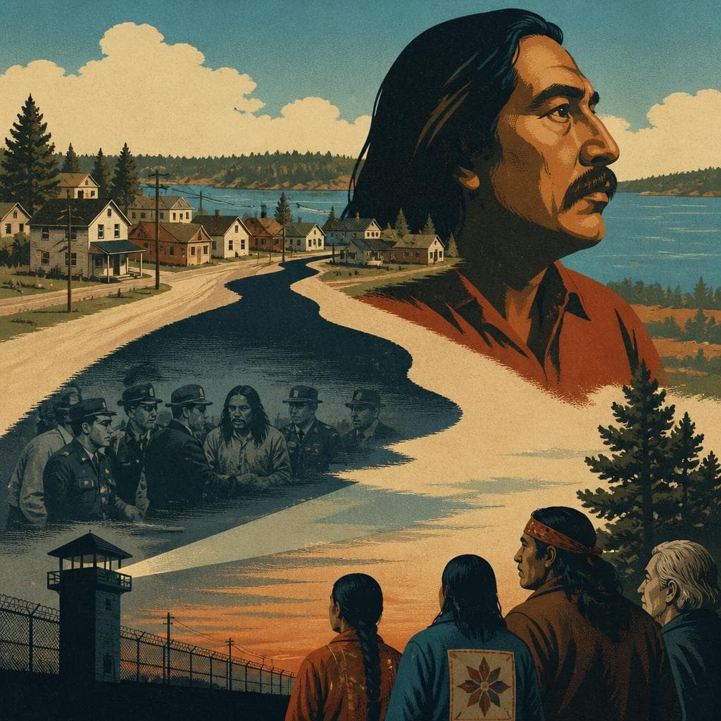 Cover art for Belcourt and the Long Shadow of Leonard Peltier