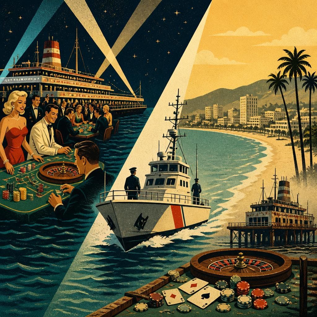 Cover art for Three Miles Out, the Law Closed In