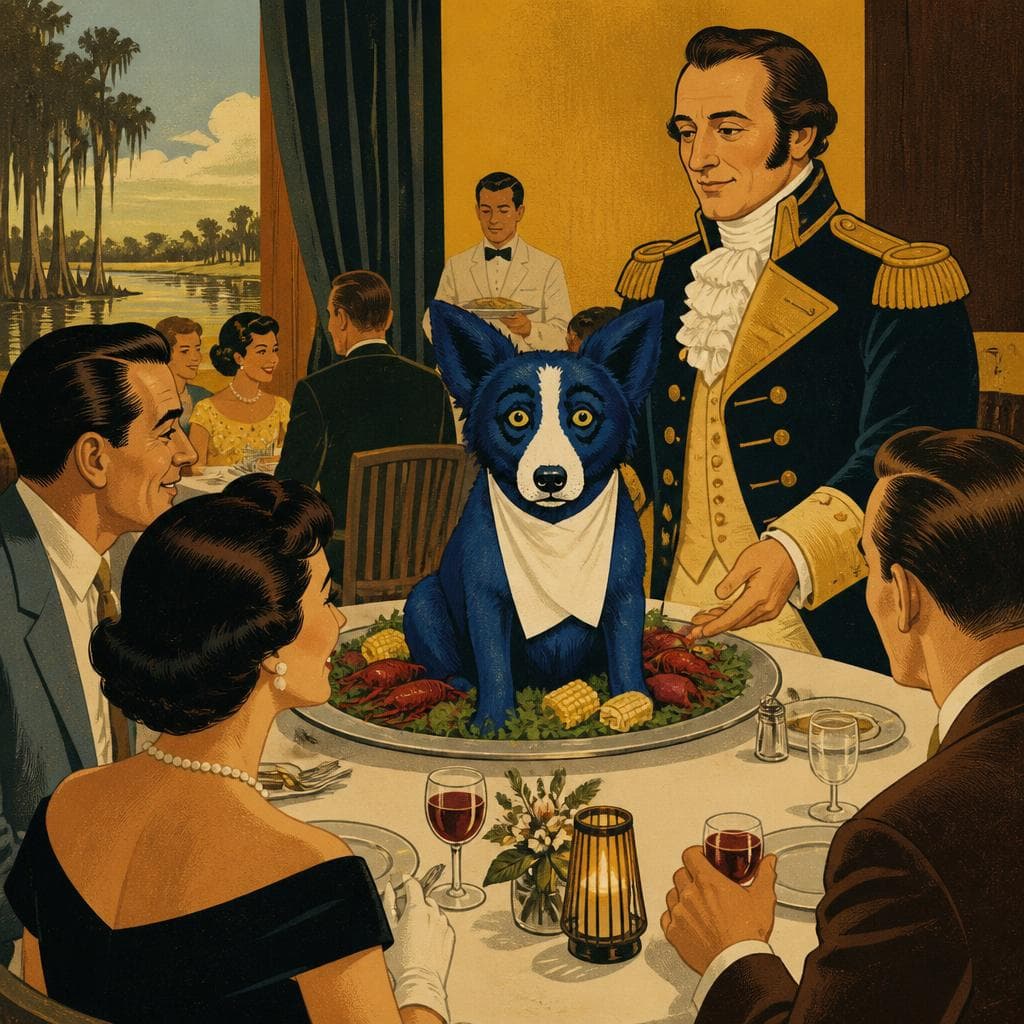 Cover art for Where Lafayette Put the Blue Dog on the Table