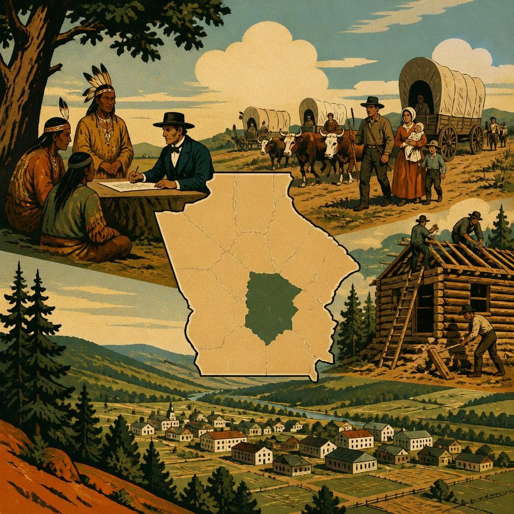 Cover art for A County Born in Georgia’s Fast Frontier