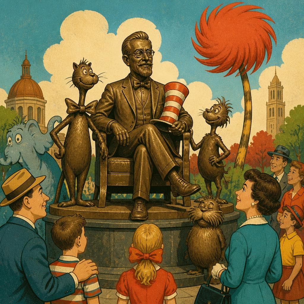 Cover art for Where Springfield Cast Dr. Seuss in Bronze