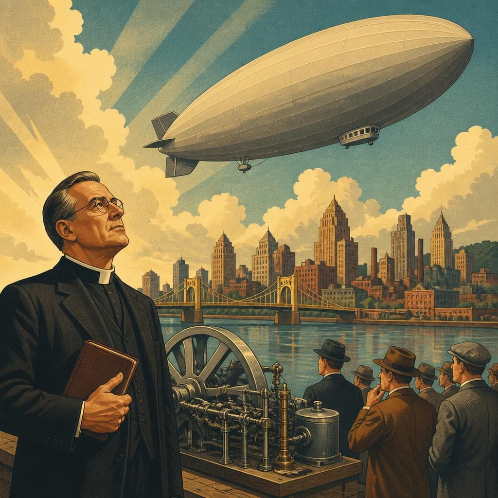 Cover art for Pittsburg’s Airship Between Faith and Proof