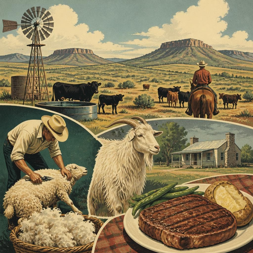 Cover art for Where the Range Turned to Wool, Mohair, and Meat