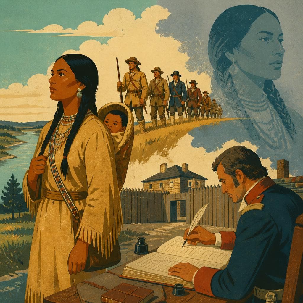 Cover art for The Journal Line That Shadows Sacagawea
