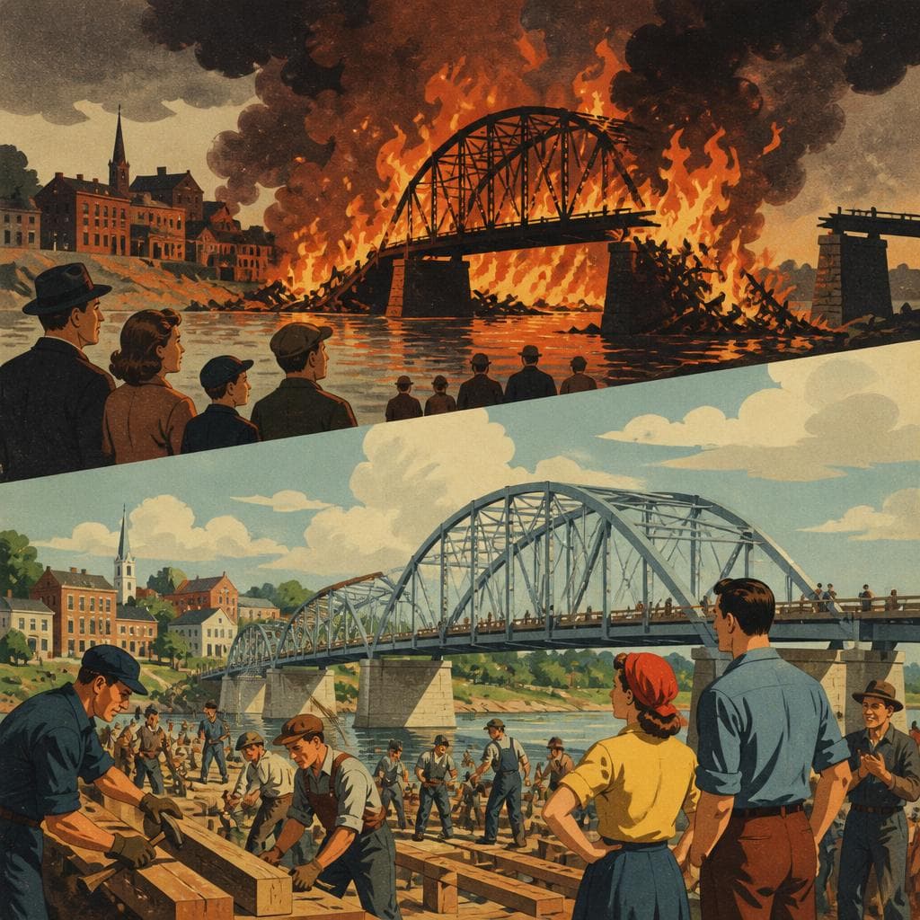 Cover art for When Fire Took the Bridge, Bridgeton Built It Back