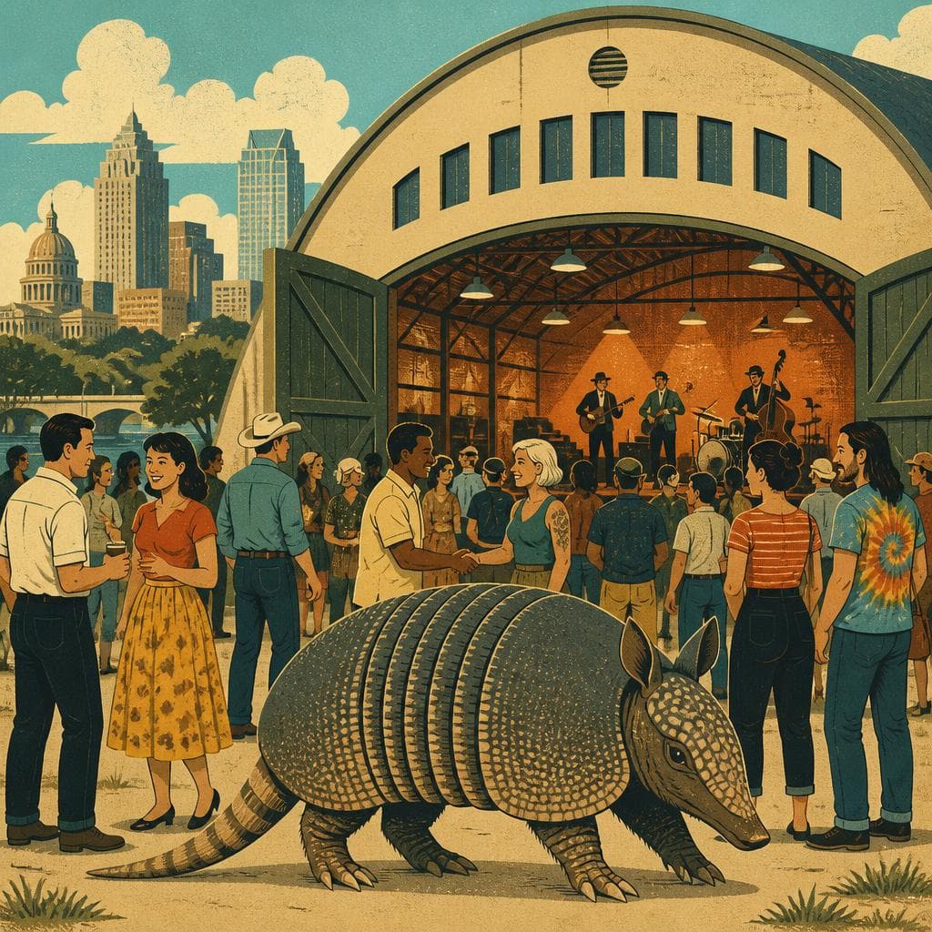 Cover art for When the Armadillo Brought Austin Together