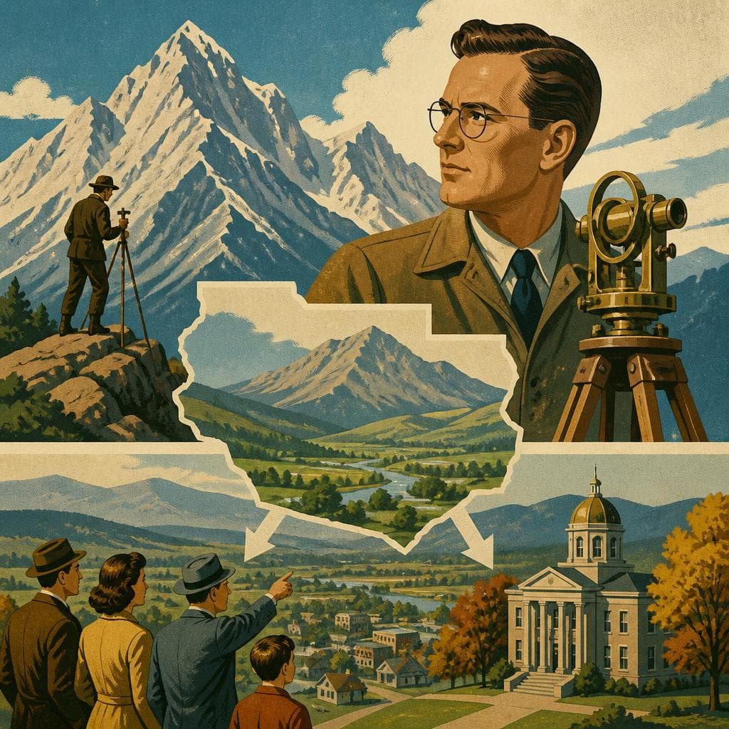 Cover art for A County Named for the Man Who Measured Mountains