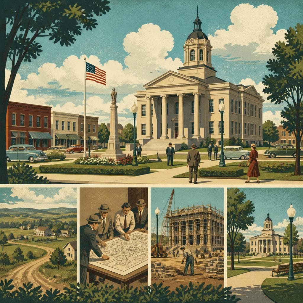 Cover art for A Small County Builds Its Face
