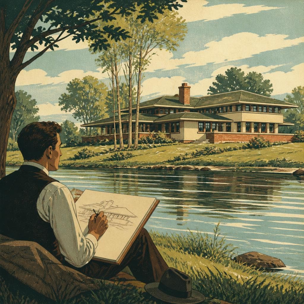 Cover art for Before the Fame, a Prairie House by the River