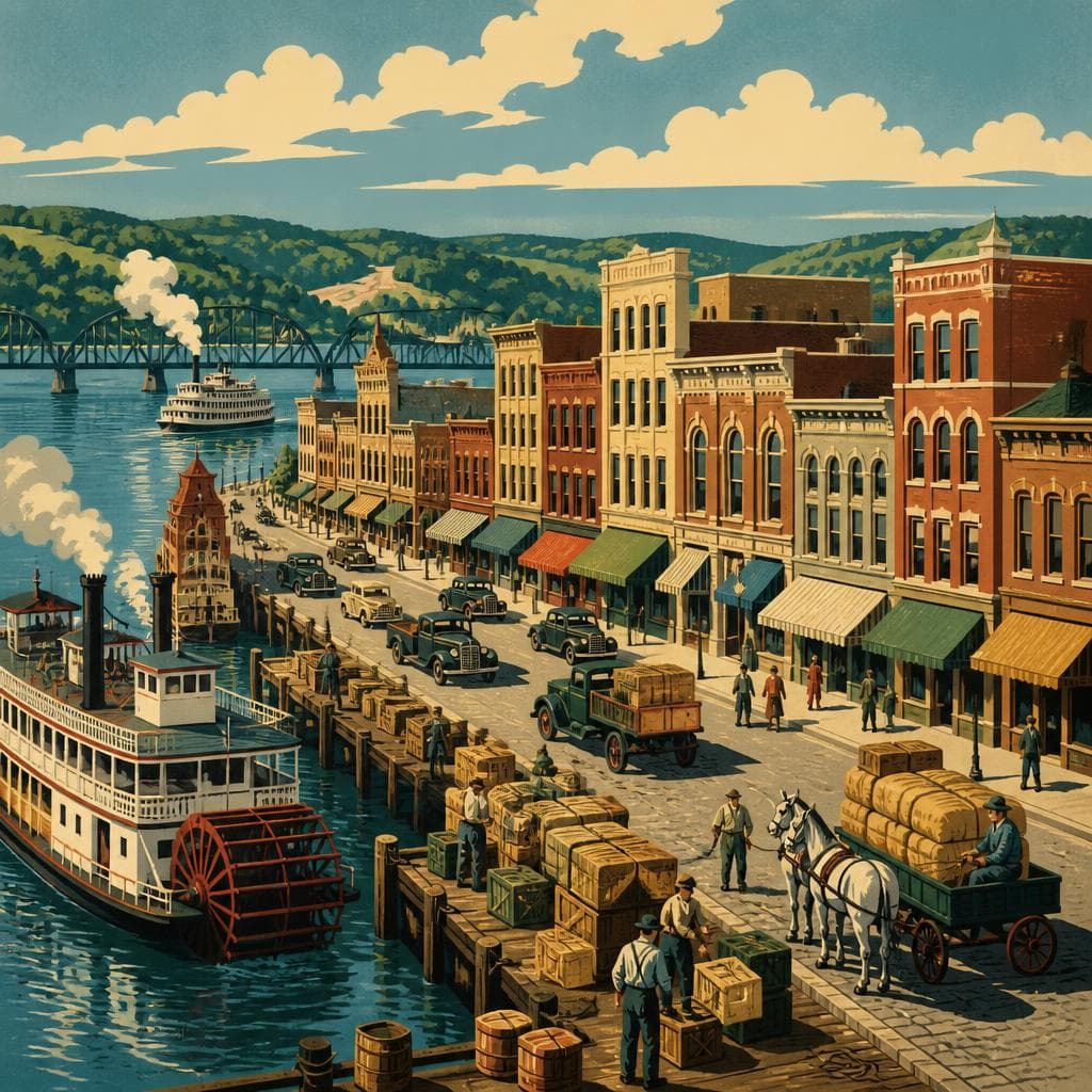 Cover art for Where River Trade Wrote Main Street