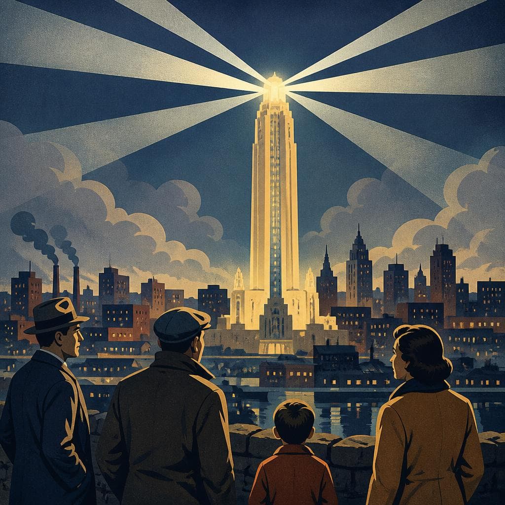 Cover art for The Tower That Lit a Worried City