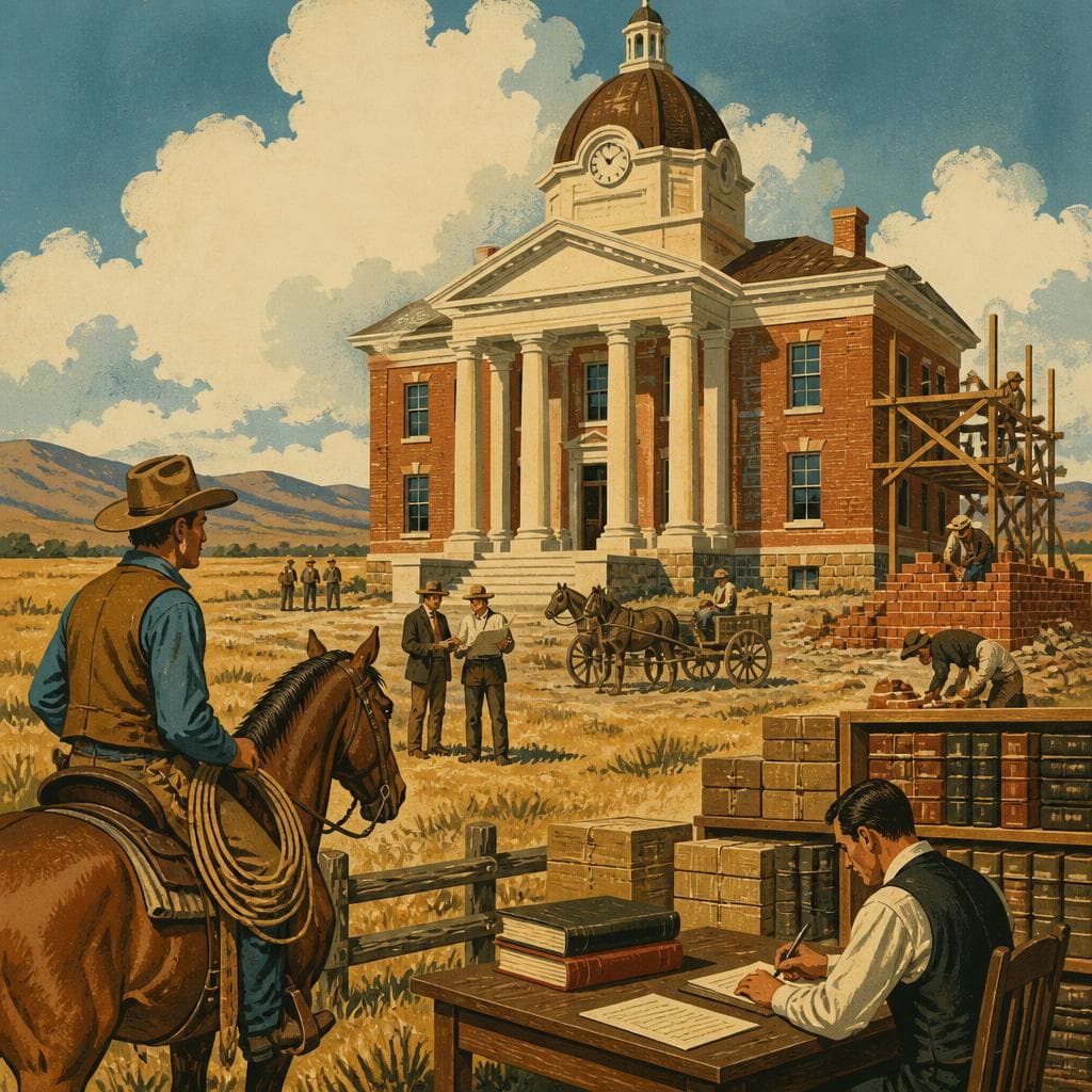 Cover art for When Ranch Country Built a Courthouse