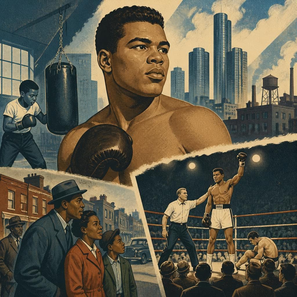 Cover art for Detroit and the Making of Joe Louis