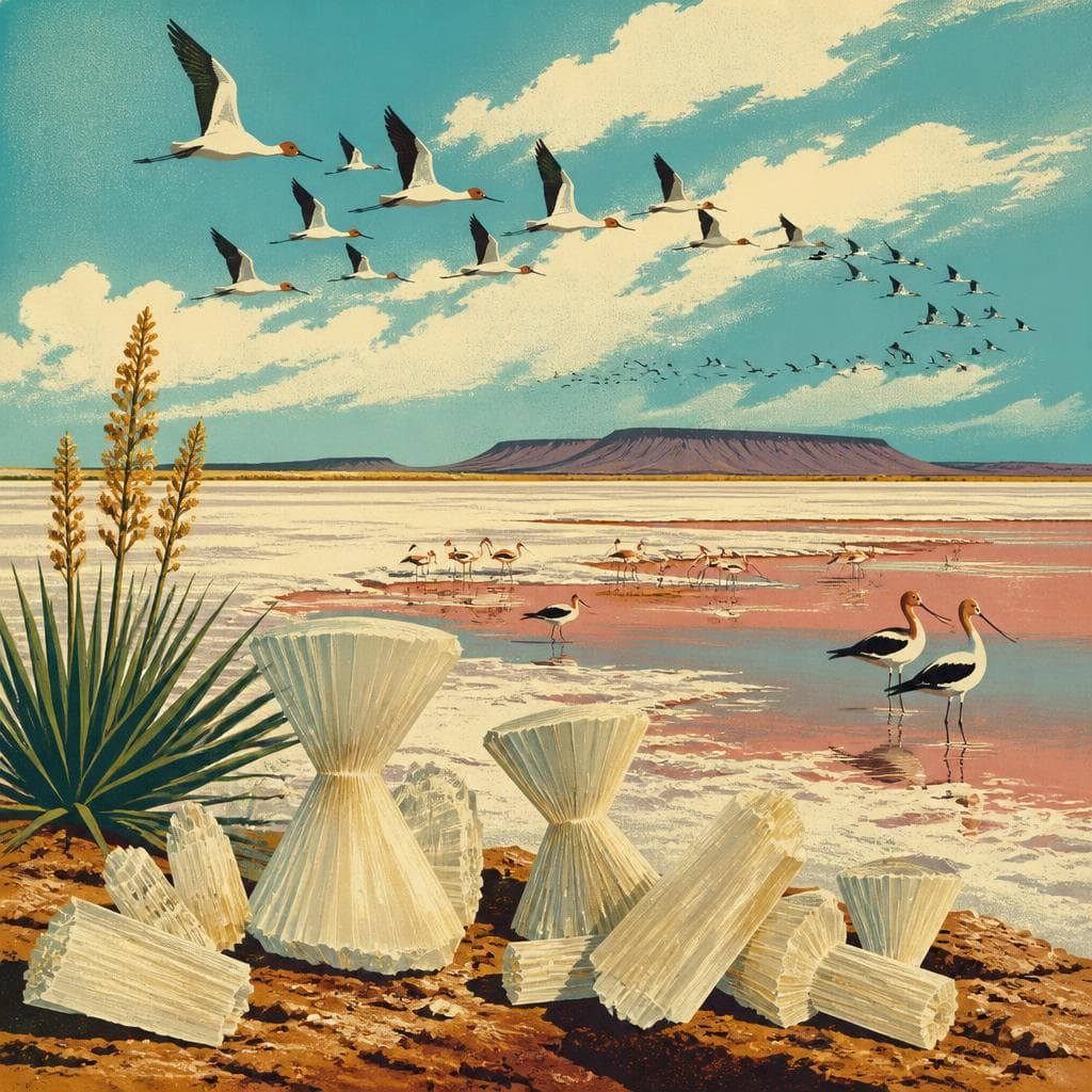 Cover art for Where Birds and Crystals Share the Salt Flats