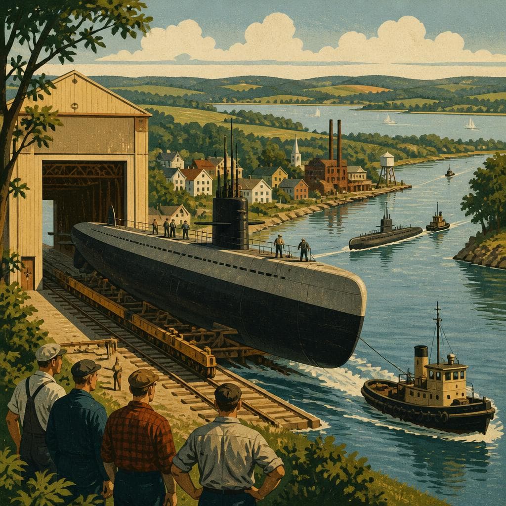 Cover art for Submarines From a Freshwater Town