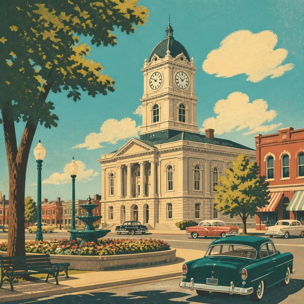 Cover art for The Clock Tower at the Center of Tipton