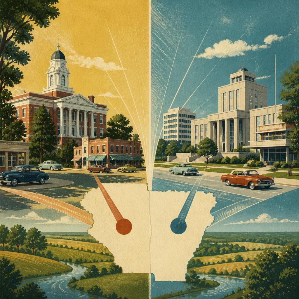 Cover art for One County, Two Courthouse Towns