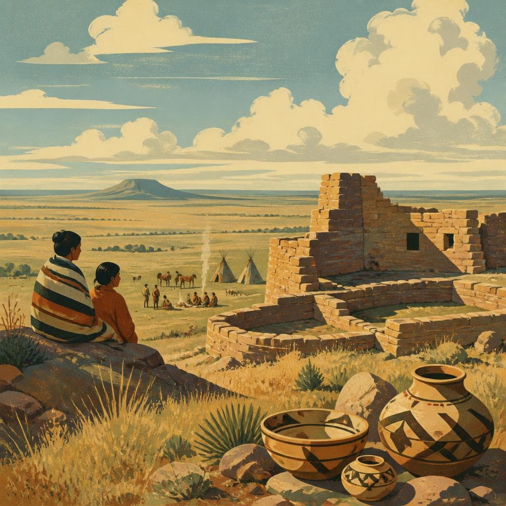 Cover art for Where a Pueblo Stood on the Plains