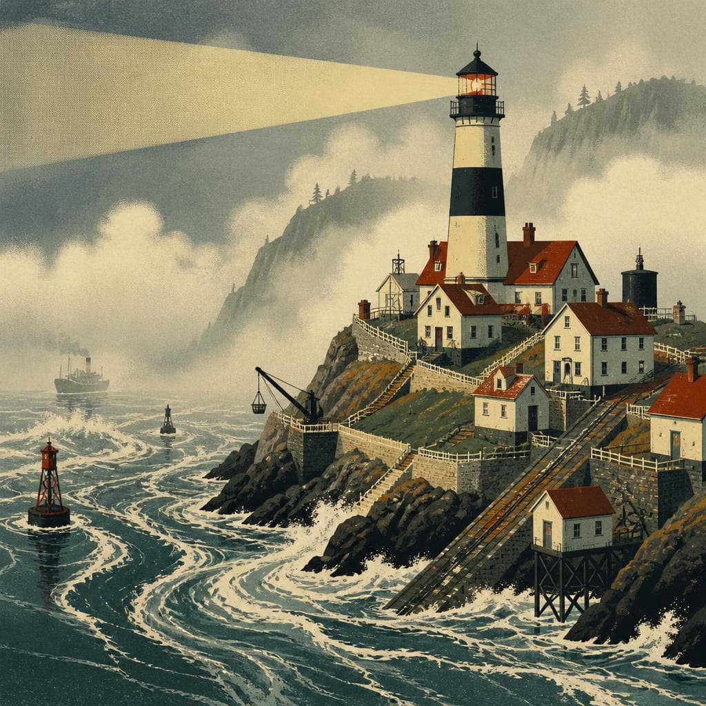 Cover art for Where Fog and Current Forced a Lighthouse to Become a Village
