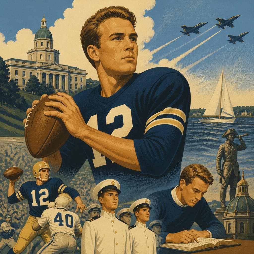 Cover art for Before Captain America, Annapolis Had Roger Staubach