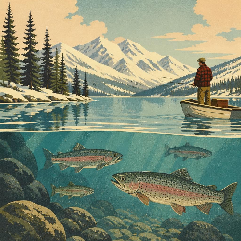 Cover art for When Winter Trout Arrive at Lake Carnico