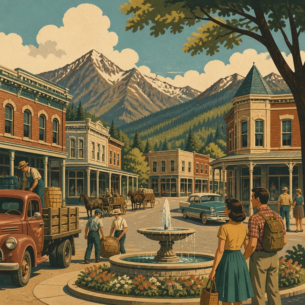 Cover art for Around the Square, a Town Keeps Its Shape