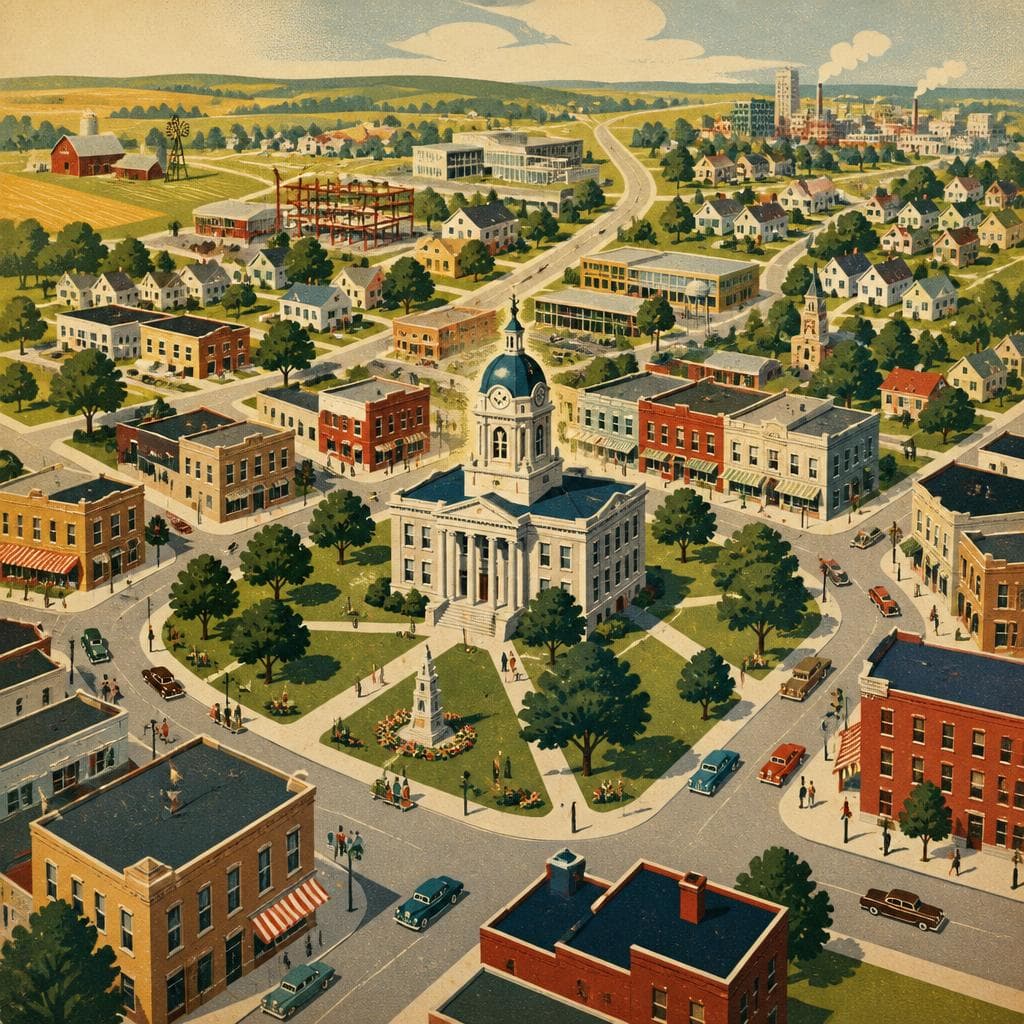 Cover art for Around the Square, a Market Town Grew Up