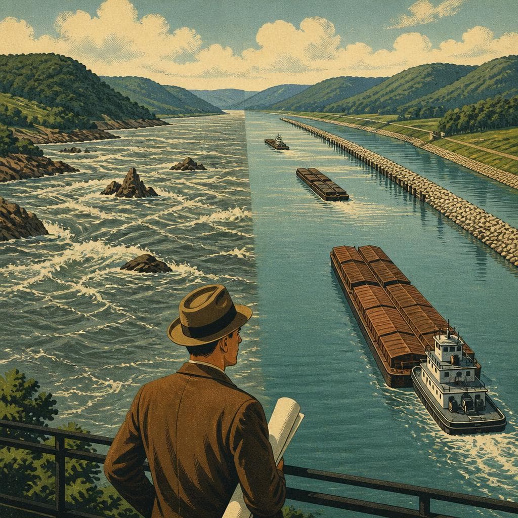 Cover art for When the Ohio River Learned to Hold Still