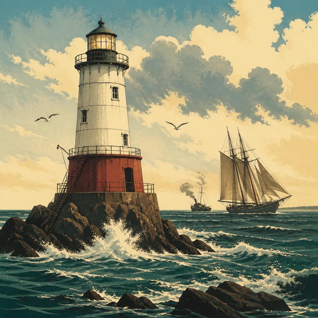 Cover art for The Lighthouse That Watched a Dangerous Passage